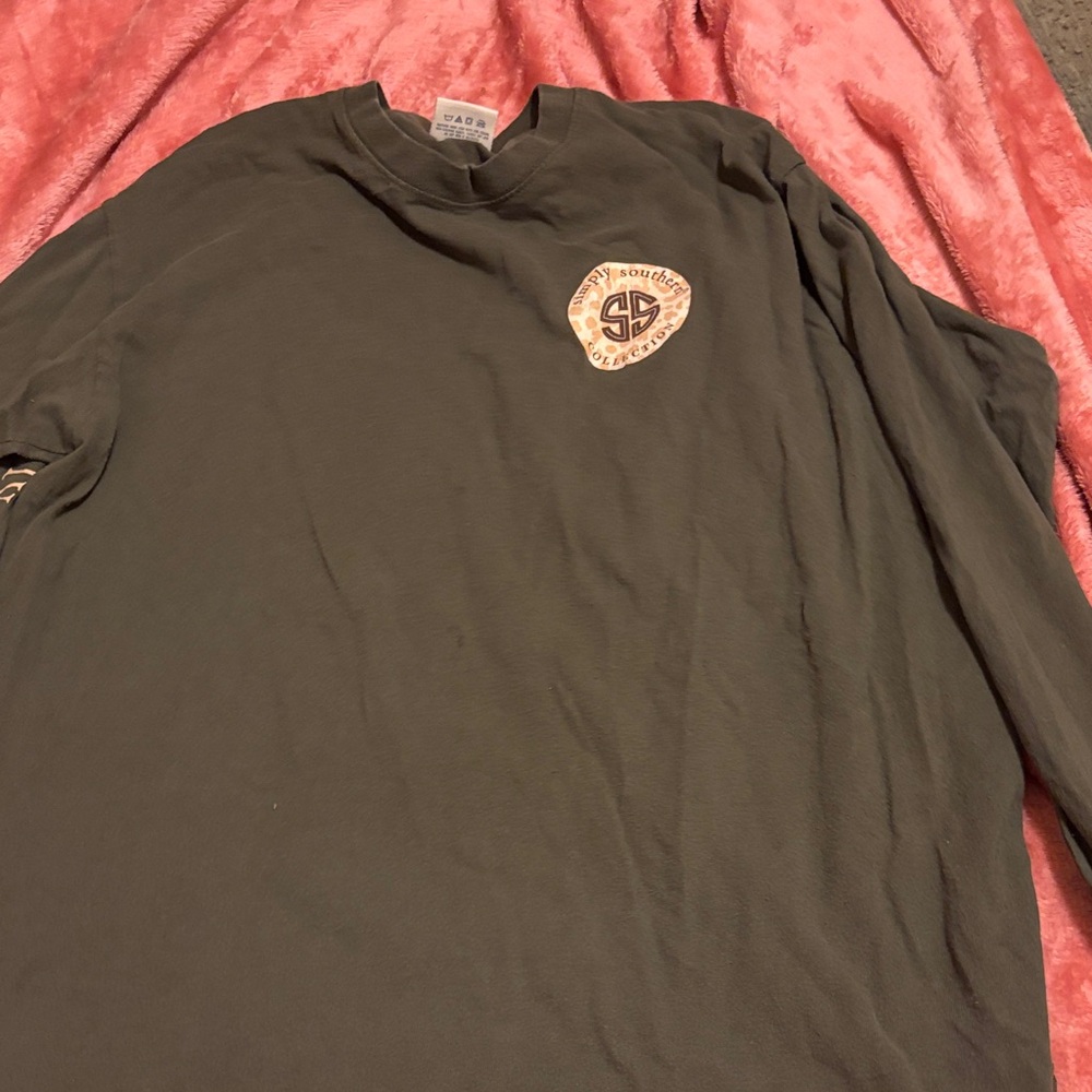 Simply Southern Olive Green Long Sleeve Shirt